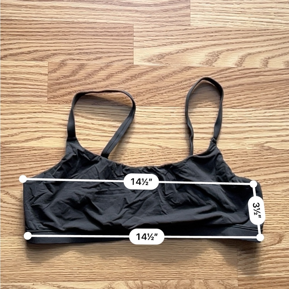 SKIMS FITS EVERYBODY SCOOP BRALETTE XL ONYX - Picture 5 of 5
